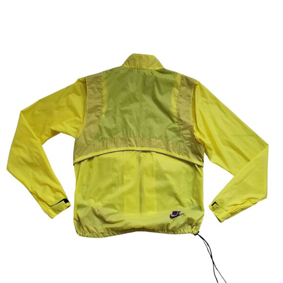 Vintage Nike ACG Windbreaker Jacket Mens Medium Neon Yellow Hiking 90s - Picture 11 of 13